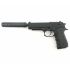 Страйкбольный пистолет Galaxy G.052A (Beretta 92) с глушителем
